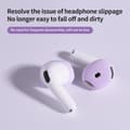Miniatyrbilde 5 av 11: For AirPods 4 ørepropper Sklisikkert silikonetui Ørepropper Ørepropper - Rød