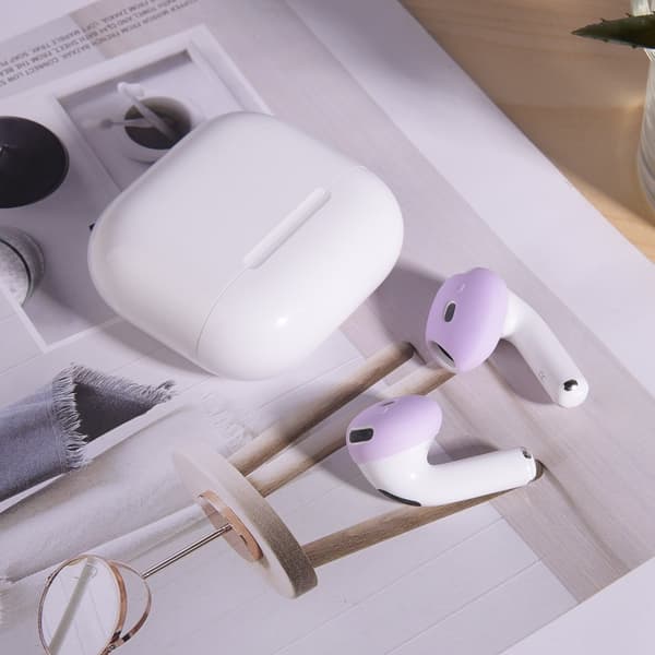 For AirPods 4 ørepropper Sklisikkert silikonetui Ørepropper Ørepropper - Rød