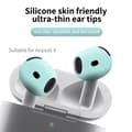 Miniatyrbilde 2 av 11: For AirPods 4 ørepropper Sklisikkert silikonetui Ørepropper Ørepropper - Rød