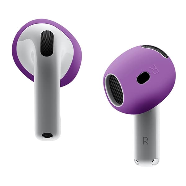 Til AirPods 4 ørepropper Anti-slip silikone etui Øreværne ørepropper - Lilla