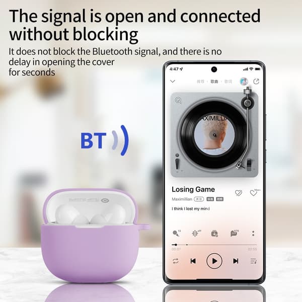 För Xiaomi Redmi Buds 6 Lite Silikonfodral Anti-Scratch Skyddsfodral