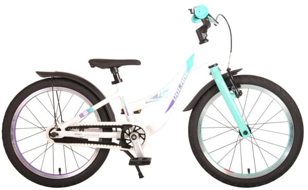 Volare Barncykel 18 - Glamour Pearl Vit/Grön (21876)