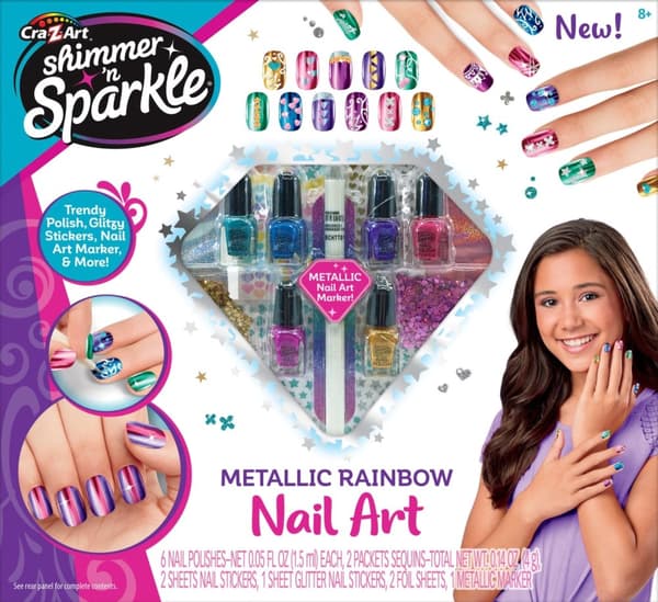 Shimmer ’n Sparkle Shimmer 'n Sparkle - Metallic Regnbåge Nagelkonst (65540)
