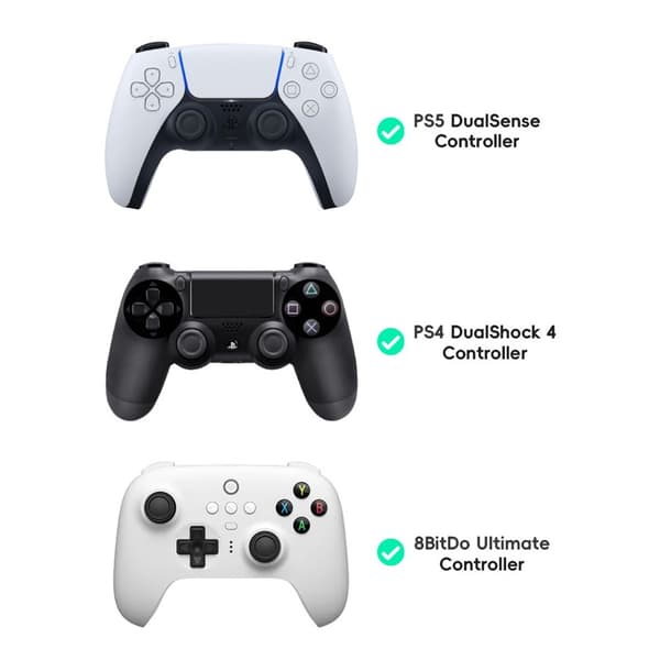 2 stk Tommelgrep Fingergrep for Sony PlayStation 5 / 4 8BitDo Joystick Silikon - Lilla