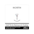 Pikkukuva 3 / 3: North Nätverkskabel Cat6A UTP Vit 25m kontaktlös Solid 10Gb/s 500MHz 26awg CM