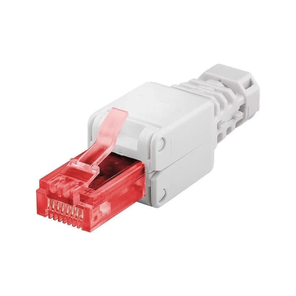 North RJ45 Kontakt för Cat6 kabel 2pack 8p8c För montering utan Verktyg