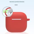 Miniatyrbilde 4 av 8: For AirPods 4 6 i 1 tilbehør Veske Stroppholder Ørekroker Halsstropp Nøkkelring - Rosa