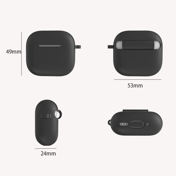 AirPods 4 5 kpl Lisävarusteet Kotelo Säilytyslaatikko Kaulahihna Kuulokepidike Avaimenperä - Matcha