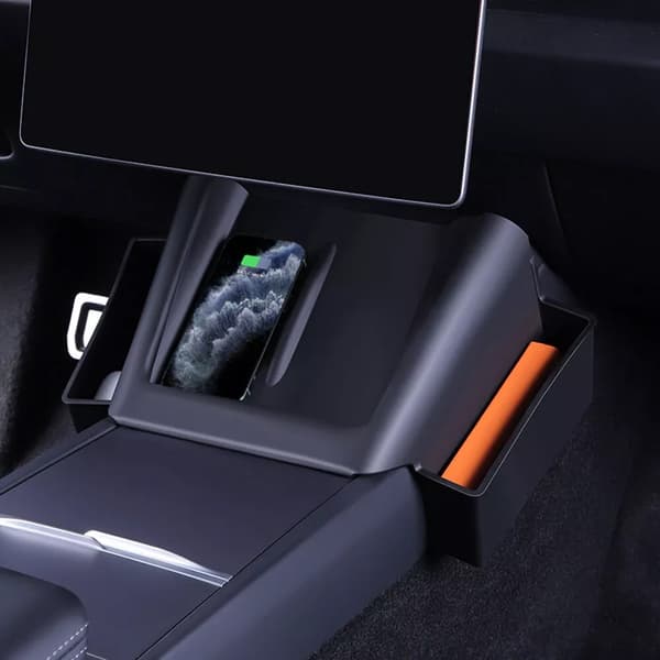 Cover til midterkonsol med opbevaring til Tesla Model 3