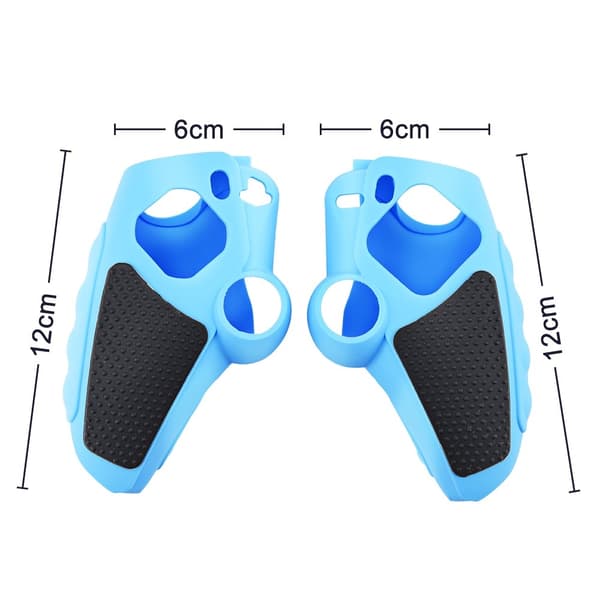 Playstation 5 / PS5 Silikon Skin Skal Fodral Anti-Slip Skydd + Joystick Caps - Svart