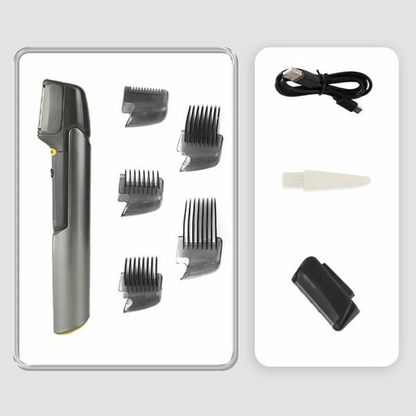 Elektrisk barbermaskin 3 i 1 stellesett Skjeggtrimmer Hårklipper Justerbar lengde