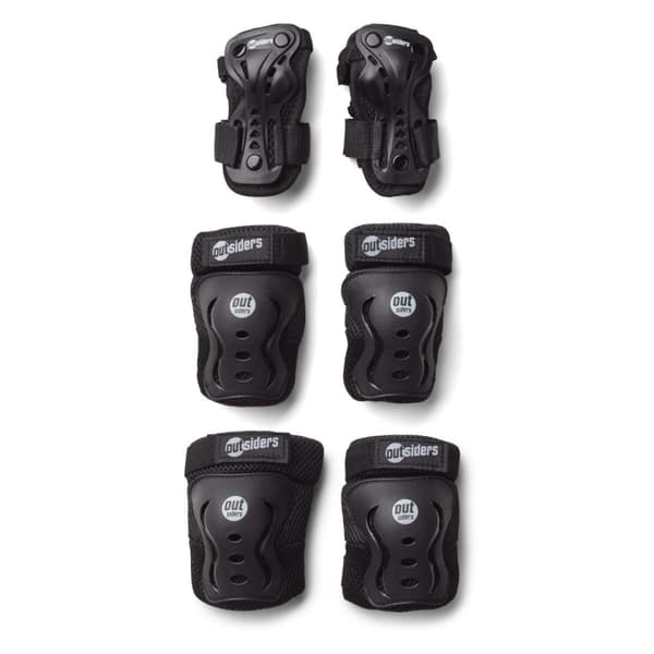 Outsiders Säkerhetsutrustning Deluxe - handled, knä, armbåge (M)