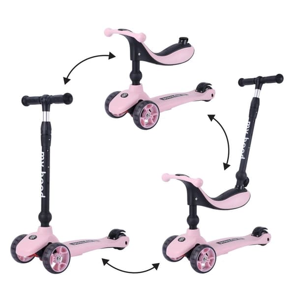 My Hood Kick'n Ride Sparkesykkel - Rosa (505144)