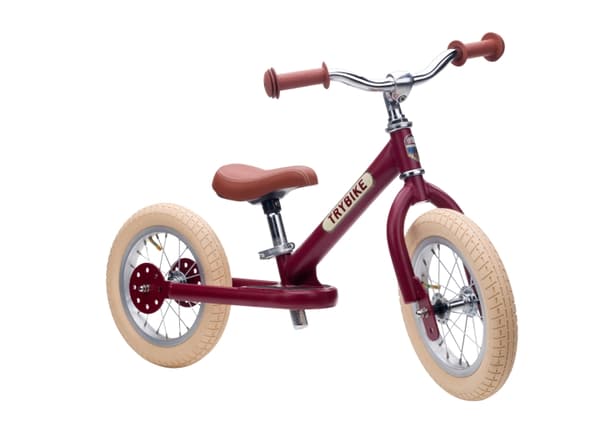 Trybike 2 hjul stål - Vintage rød (30TBS-2-RED-VIN)