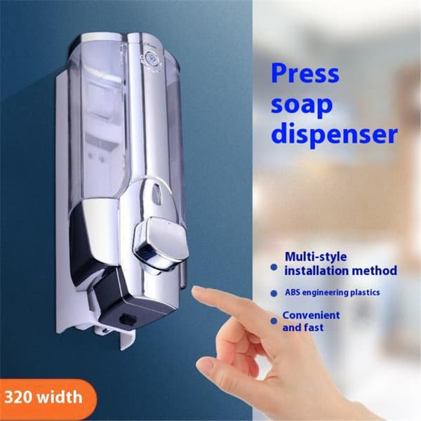 Tvålautomat Väggmonterad handtvåldispenser 350ML duschpumpsdispenser