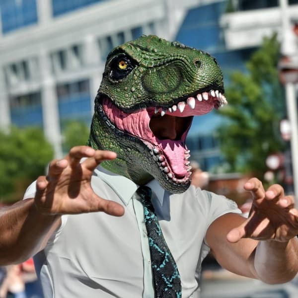 MikaMax Dinosaur-maske
