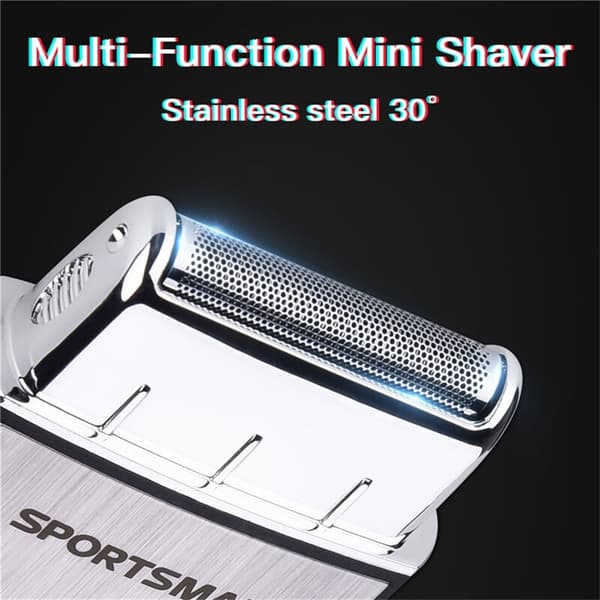 SPORTSMAN 2 in 1 mini johdoton parranajokone USB-ladattava sähkötrimmeri