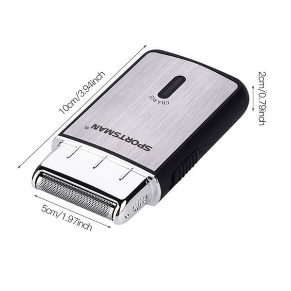 SPORTSMAN 2 in 1 mini johdoton parranajokone USB-ladattava sähkötrimmeri