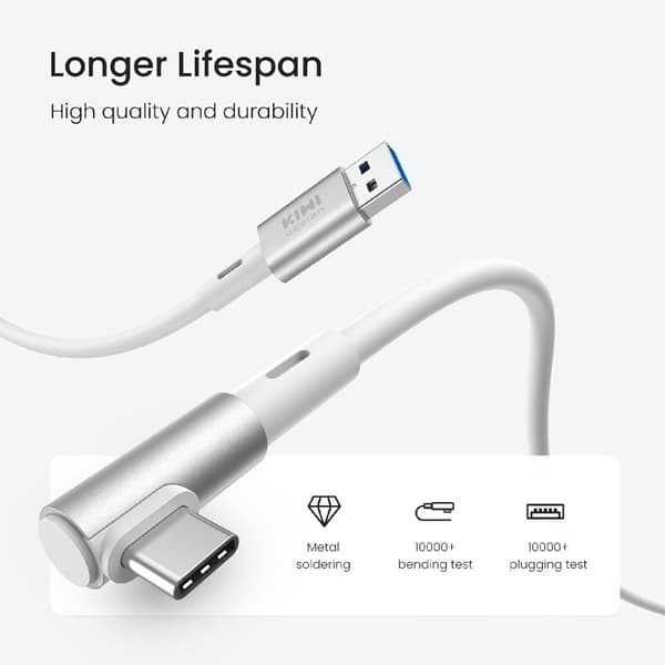QC-8.5 5m Link-kabel for Meta Quest 3 3S PICO 4 VR-hodesett USB 3.0 High Speed