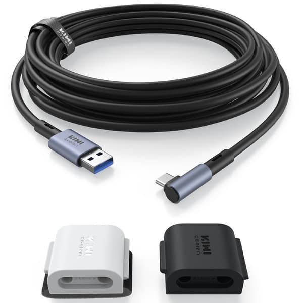 5m ladekabel for Meta Quest 3 3S PICO 4, 5Gbps hodeset tdataoverføring