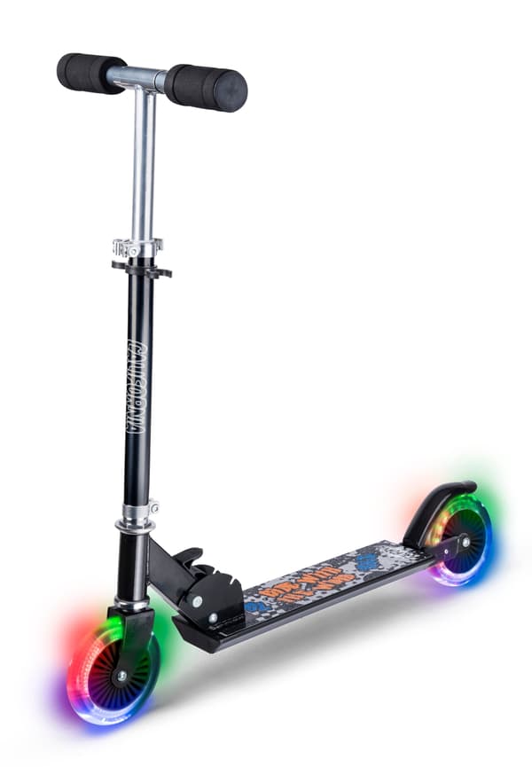California Musta skootteri LED-valoilla (83153)