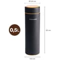 Miniatyrbild 4 av 6: Fiskars Termosflaska svart 0,5 liter On-the-go Bottle