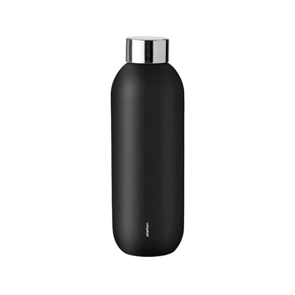 Stelton Keep Cool tyhjiöeristetty pullo 0,6 L (musta)