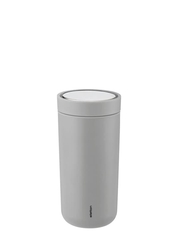 Stelton To-Go Click vakuumisolerad kopp 0,4 L (ljusgrå)