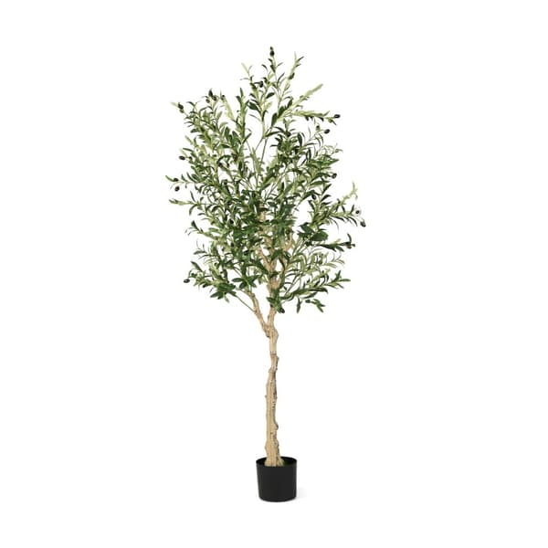 Kunstig oliventræ, 182 cm, grøn