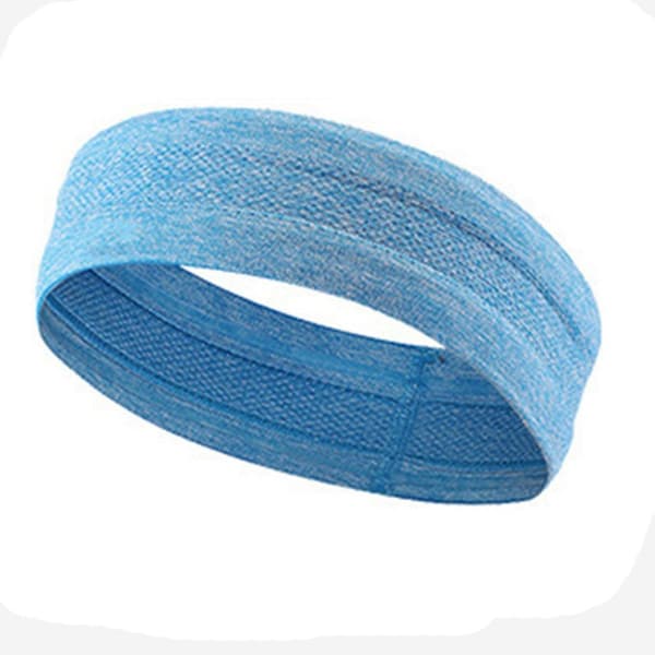 Elastic Fabric Pannband Running Fitness - Blå