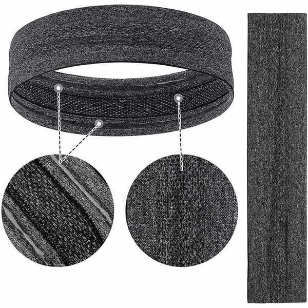 Elastic Fabric Pannband Running Fitness - Grå