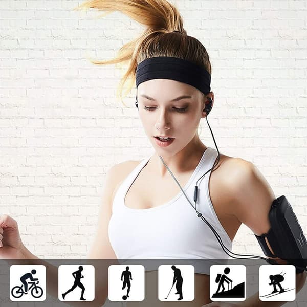 Elastic Fabric Pannband Running Fitness - Grå