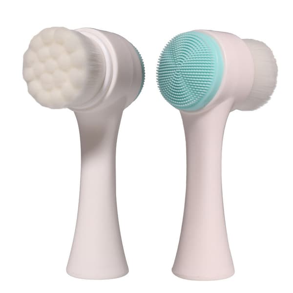 Double-sided Face Cleansing Brush Soft Silicone Facial Pore Cleaning