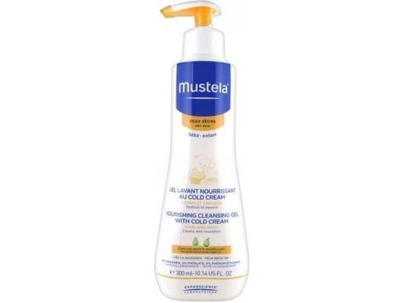Mustela Bébé Ravitseva puhdistusgeeli kylmävoiteella 300 ml