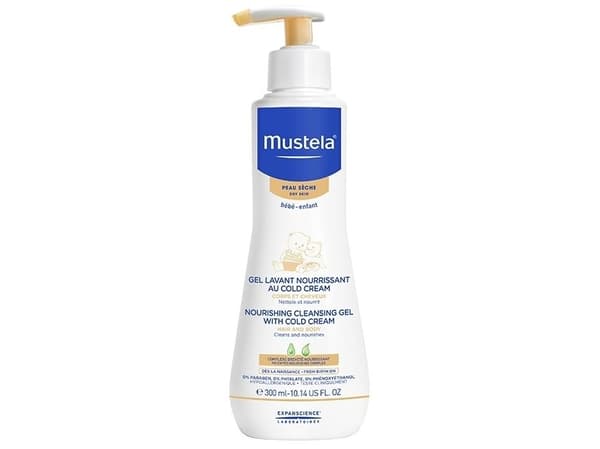 Mustela Bébé Ravitseva puhdistusgeeli kylmävoiteella 300 ml
