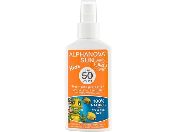 Alphanova Sun Bio Aurinkosuojasuihke, SPF50 suodatin