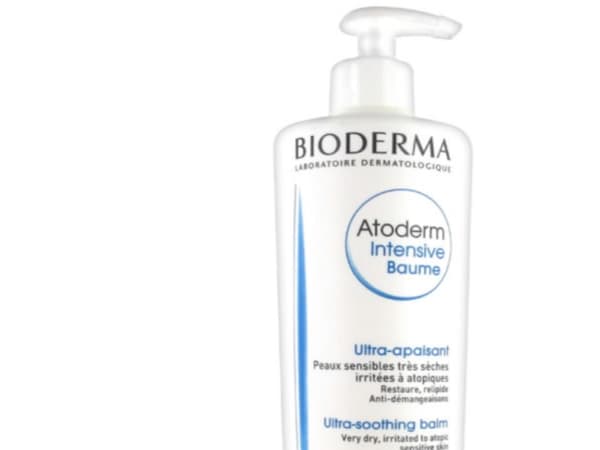 Bioderma Intensive baume, Kremhvit, Kvinner, Fuktighets krem, Beroligende, Tørr hud, 500 ml, Pumpe flaske