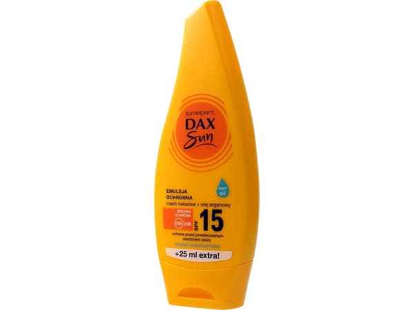 DAX_Sun SPF15 suojaava emulsio kaakaovoi &amp; arganöljy 175ml