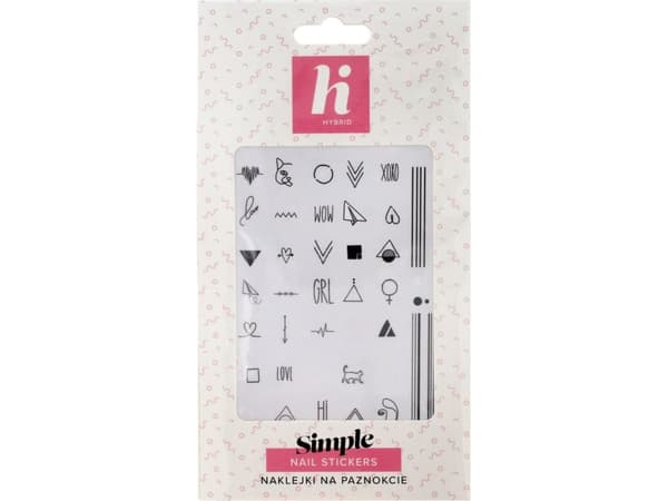 Hi Hybrid Nail Stickers Simple 1pc