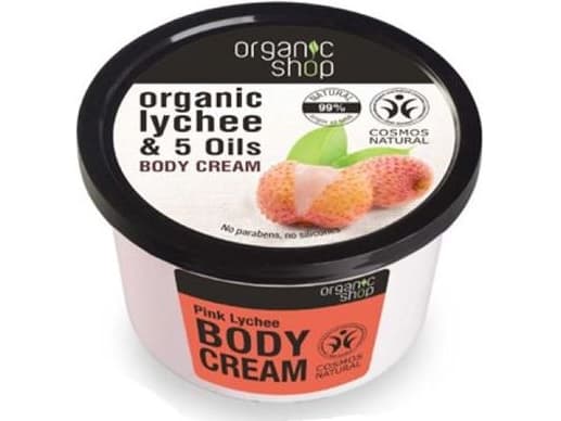 Organic Shop Body Cream - dry and sensitive skin Pink Lychee 250ml