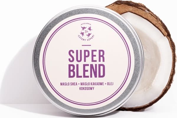 CZTERY SZPAKI SOAPNIA_Super Blend vartalovoi Sheavoi + kaakaovoi + kookosöljy 150ml
