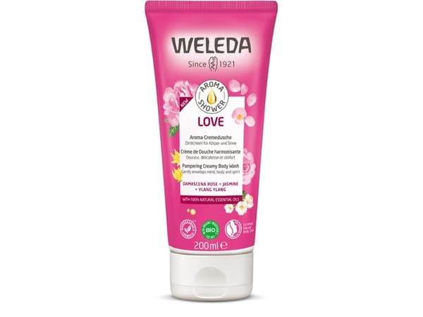 Weleda Aroma Shower LOVE, Badesåpe, 200 ml, Voksne, Unisex, Kropp, Normal hud