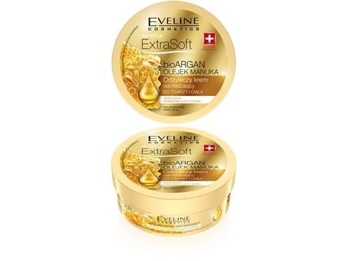 Eveline Extra Soft bio Argan og Manuka Oil Nourishing Rejuvenating Creme for ansikt og kropp 175ml