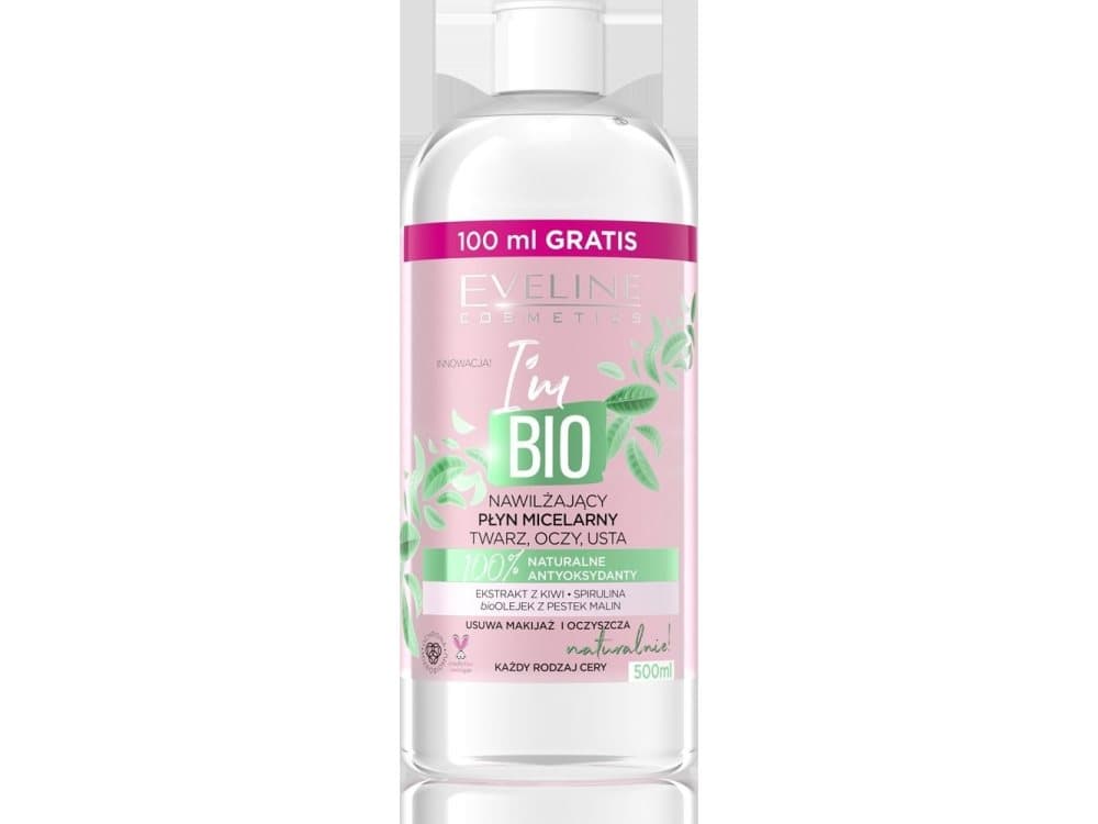 Eveline Eveline I'm Bio Moisturizing Micellar water for face, eyes and lips - all skin types 500ml
