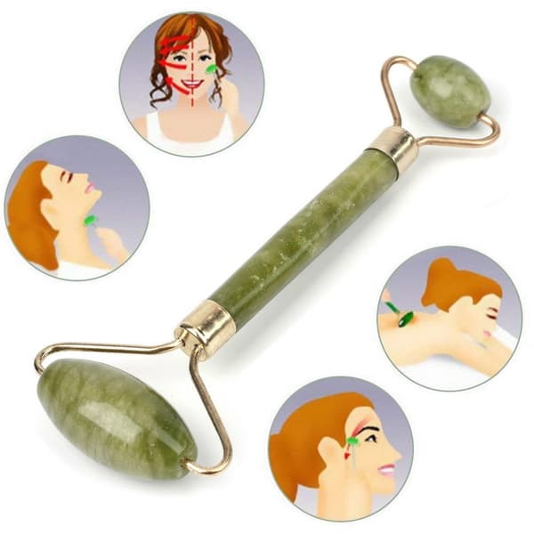 Facial Face Neck Jade Roller Massager