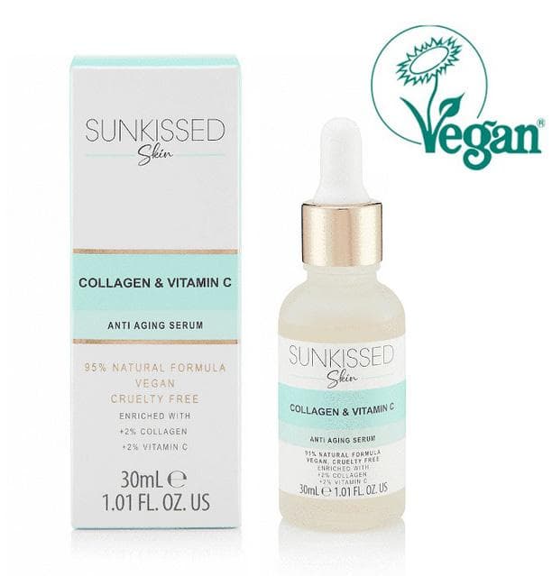Sunkissed VEGAN Collagen & Vitamin C Skin Firming Serum 30ml