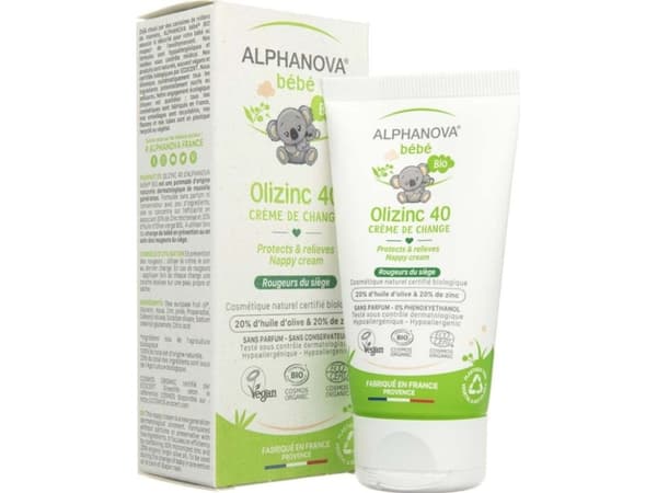 ALPHANOVA BEBE Alphanova Bebe, Anti-chafing cream, Olizinc 40, 50 g