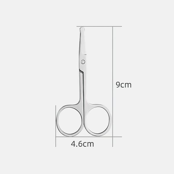 Rounded Nose Hair Trimmer Scissors Stainless Steel