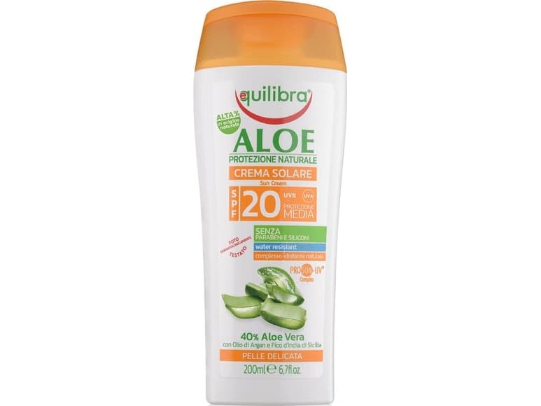 Equilibra Aloe Vera Sun Cream SPF 20+, 200 ml
