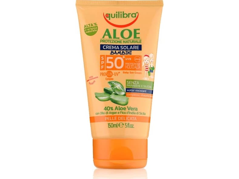 Equilibra Aloe Vera Sun Cream for Children SPF 50+, 150 ml